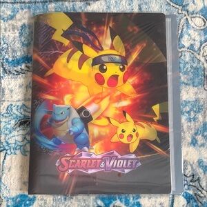 Scarlet & Violet Pikachu and Blastoise Pokémon card Binder